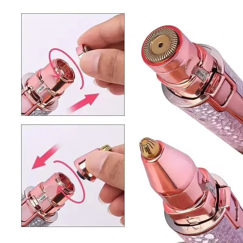 2-in-1 Rechargeable Eyebrow & Body Trimmer – Painless Precision Grooming Tool for Women