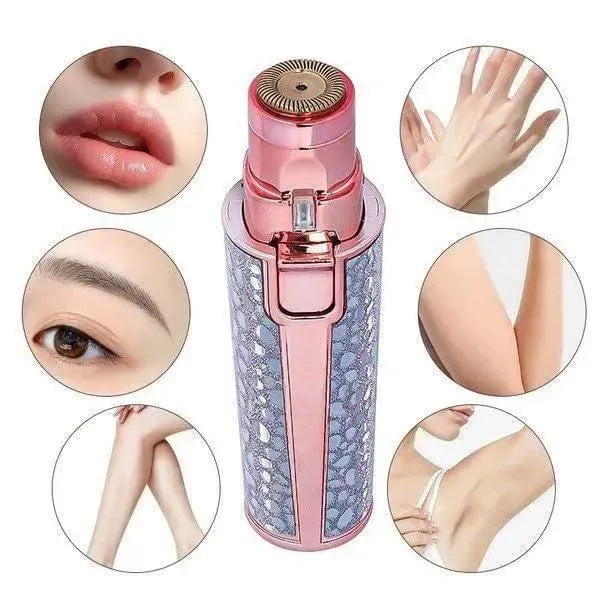 2-in-1 Rechargeable Eyebrow & Body Trimmer – Painless Precision Grooming Tool for Women